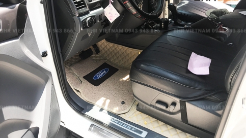 Thảm lót sàn ô tô 5D 6D Ford Everest giá gốc tận xưởng, bảo hành trọn đời